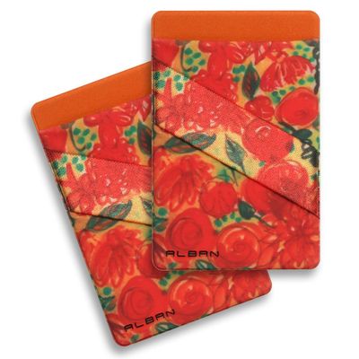 Alban Credit Card Holder Stick on Cell Phone Wallet RFID Blocking Pack of 2