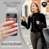Alban Credit Card Holder Stick on Cell Phone Wallet RFID Blocking Pack of 2 view 2