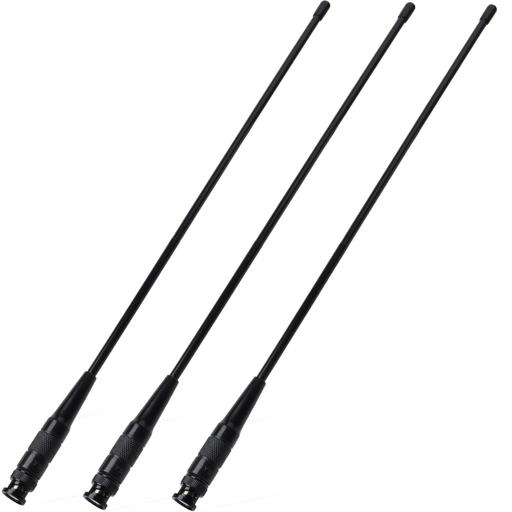 Replacement BNC Antenna HYS-771N Dual Band VHF/UHF 144MHz/430MHz Handheld Radio Antenna for V8 V80 V80E V82 V85 F3S