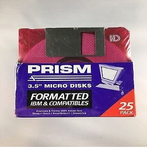 Prism 3.5" floppy micro disks 25 pack