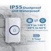 AVANTEK Wireless Doorbell, D-3W Waterproof Door Chime Kit Operating at over 1300 Feet with 2 Plug-In Receivers, 52 Melodies, CD Quality Sound and LED Flash view 4