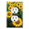 Graphics Wallplates - Sun Flowers - Duplex Outlet Wall Plate Cover view 1