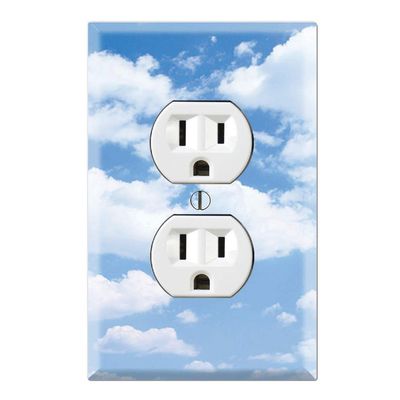 Graphics Wallplates - Clouds - Duplex Outlet Wall Plate Cover
