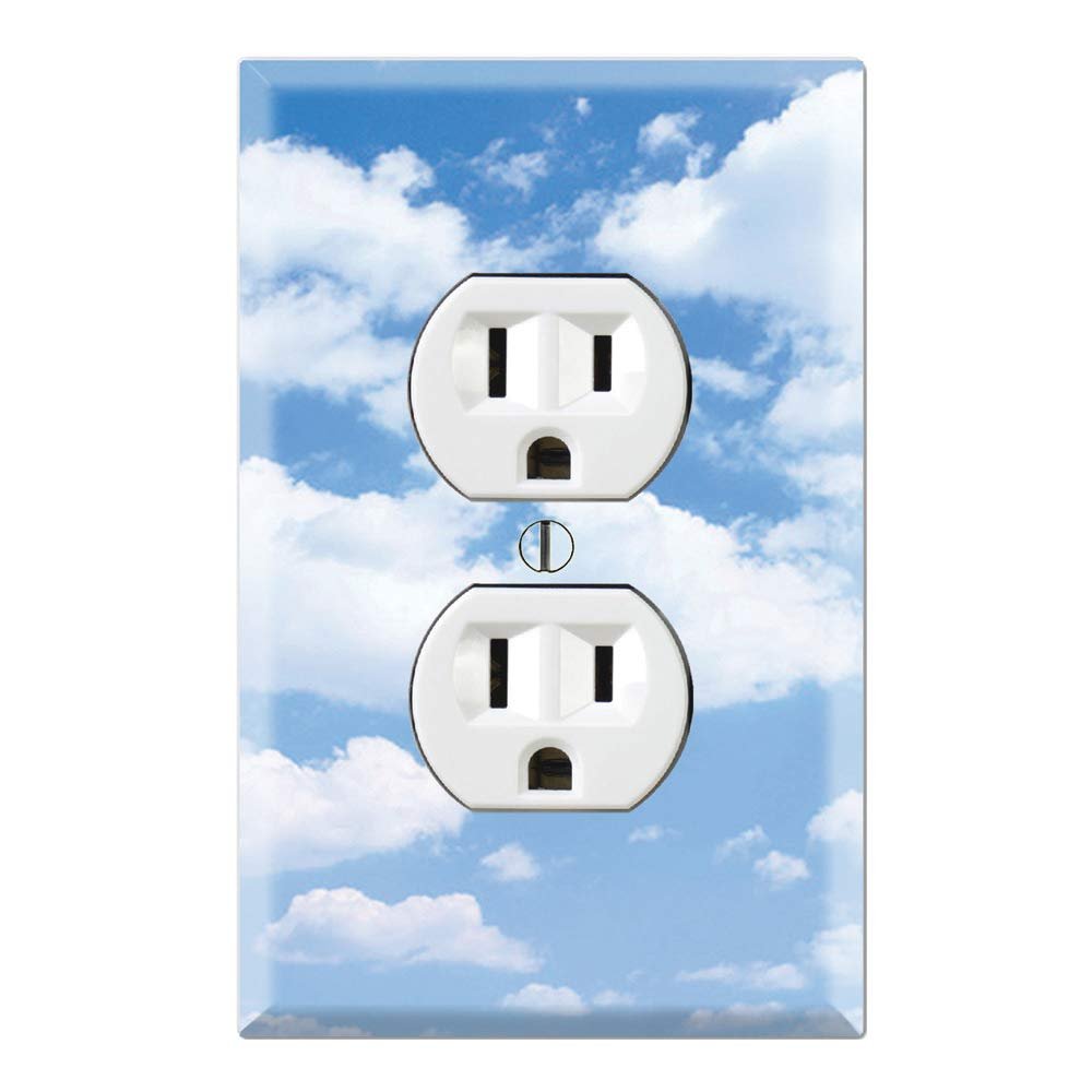 Graphics Wallplates - Clouds - Duplex Outlet Wall Plate Cover
