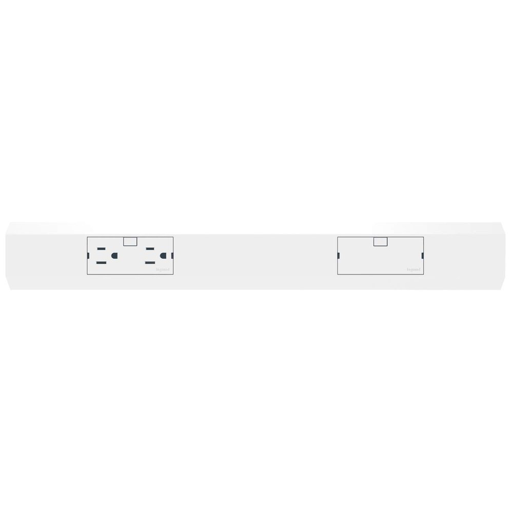 Legrand adorne Under-Cabinet 18" Modular Track in White, APMT18W2