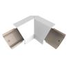 adorne Legrand Under-Cabinet Modular Track Corner Connector in White, APCCW4 view 1