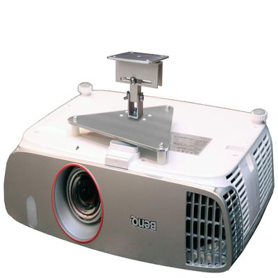 PCMD, LLC. Projector Ceiling Mount Compatible with BenQ W1110s W1210ST W2000W WP2010 with Lateral Shift Coupling (5-Inch Extension)
