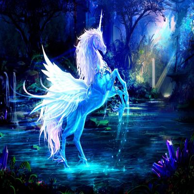 Unicorn Decal, Unicorn Wall Decal, Full Color Unicorn Sticker, Unicorn Decal, Unicorn Sticker, Unicorn Wall Art Decal Color Unicorn vmc 54 (52" x 90")