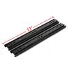 GLE2016 A Pair of Black Metal Quiet Ball Bearing Full Extension 3 Section Drawer Slide, Side Mount view 1