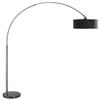 SH Lighting 6938BK Steel Adjustable Arching Floor Lamp with Marble Base view 1