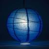 PaperLanternStore.com 24 Inch Dark Blue Irregular Ribbed Paper Lantern (10 PACK) view 2