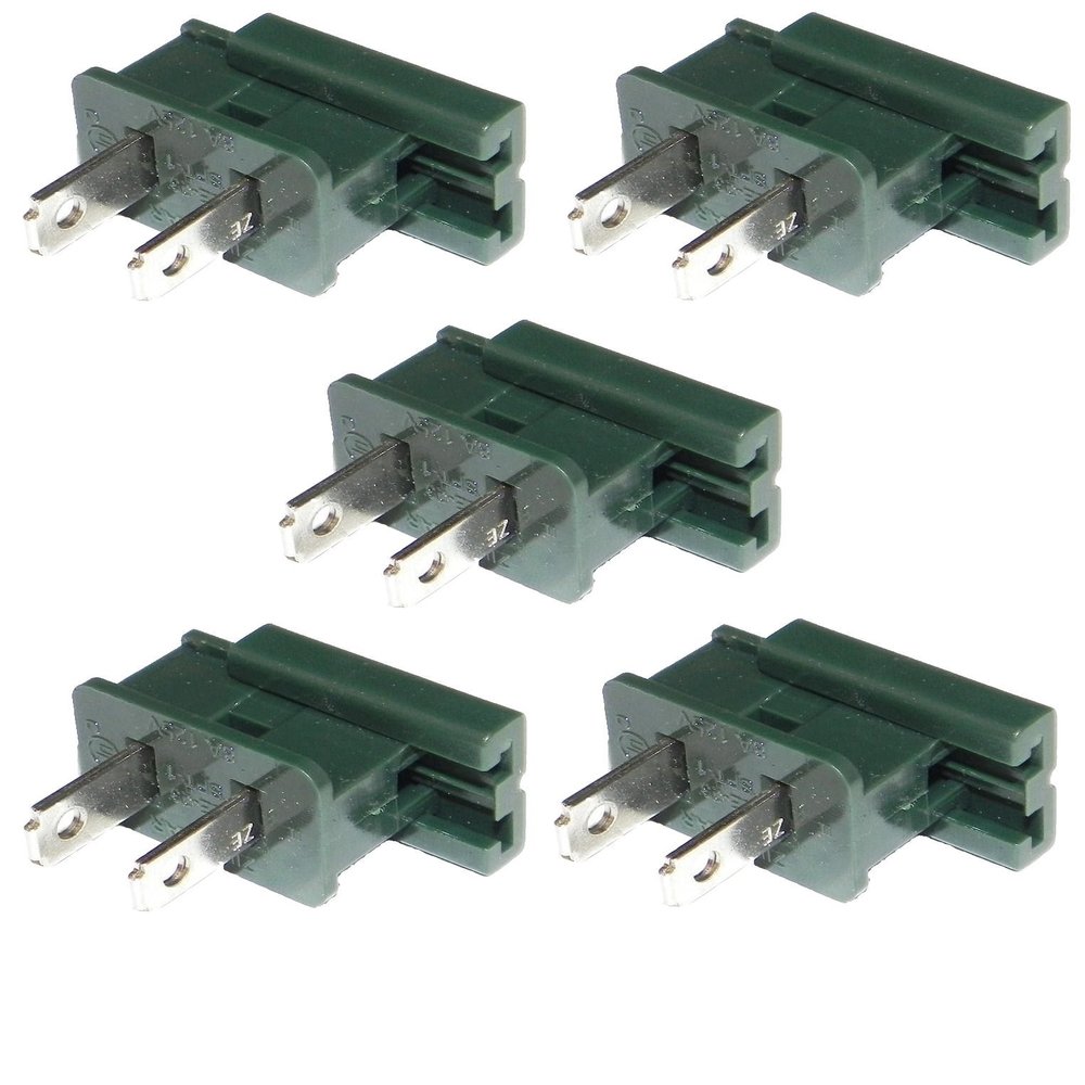 ZipPlugs.com Gilbert/Vampire/Zip - Plug/Connector/Socket - SPT1 and SPT2 (5, SPT-2 Male Green)