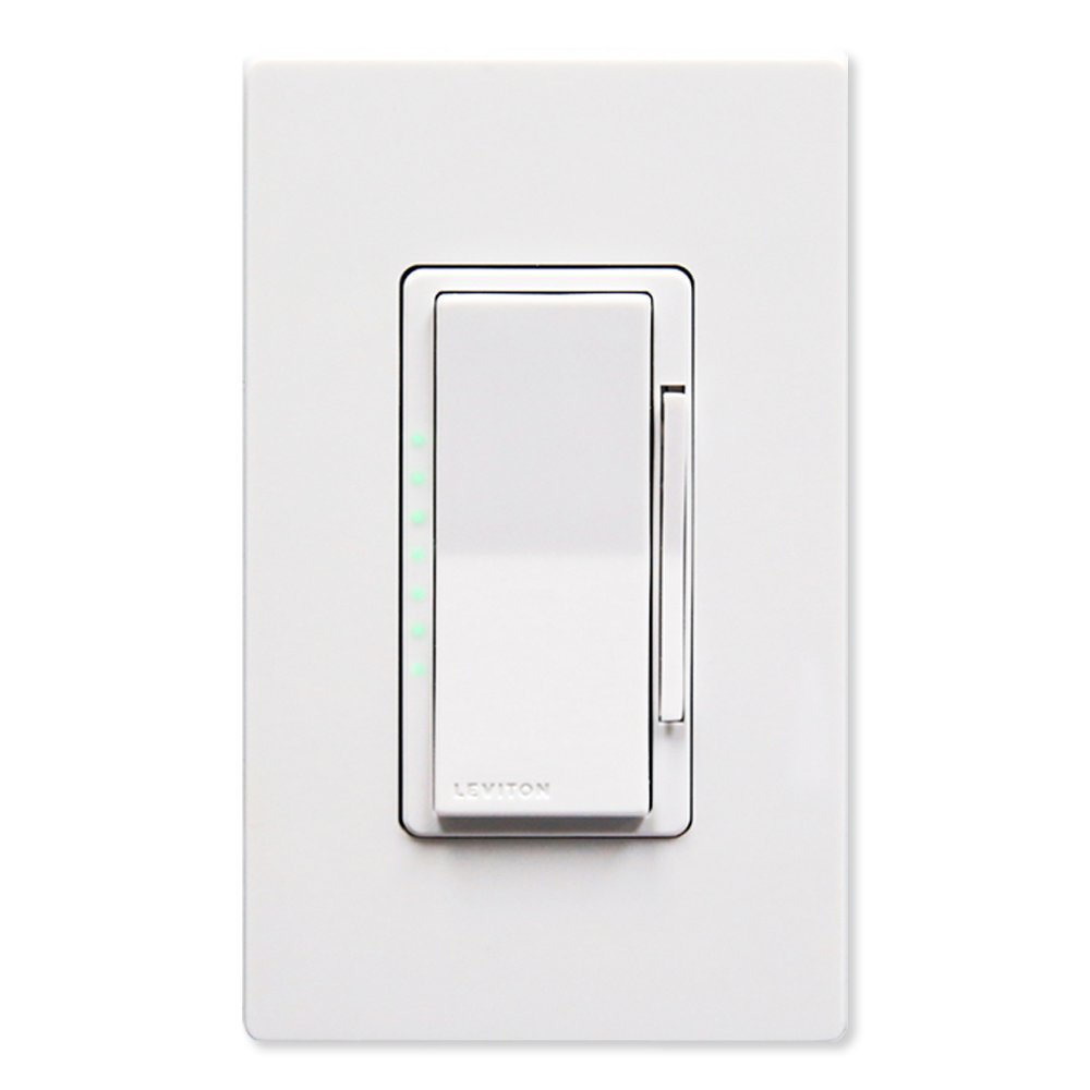 Leviton Decora Digital 1.5 Amp Quiet Fan Speed Control & Timer with Bluetooth Technology, DDF01-BLZ, White/Ivory/Light Almond