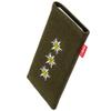 fitBAG Trachten Edelweiss Custom Tailored Sleeve for LeEco Le Pro 3. Fine Suit Fabric Pouch with Integrated Microfibre Lining for Display Cleaning view 1
