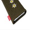 fitBAG Trachten Edelweiss Custom Tailored Sleeve for LeEco Le Pro 3. Fine Suit Fabric Pouch with Integrated Microfibre Lining for Display Cleaning view 3