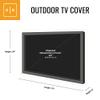 KHOMO GEAR Outdoor TV Cover Brown Universal Weatherproof Protector For 40-42 Inch TV - Fits Most Mounts & Brackets view 2