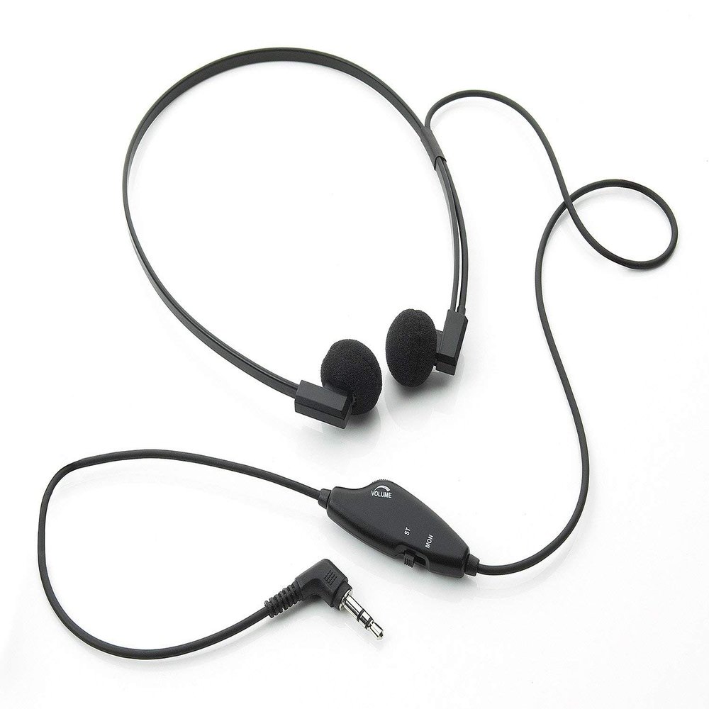Spectra SP-VC5 3.5 mm Mono/Stereo Dual Speaker Transcription Headset with Volume Control