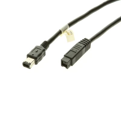 CABLEMAX FireWire 800 to 400 Cable - 6ft - Connect 9-Pin to 6-Pin Devices for Seamless Data Transfer - Adapter for Cameras, Drives, Legacy Peripherals