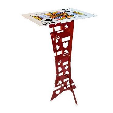GOWE Alluminum alloy Magic Folding Table,red color,(poker table) Magician's best table,magic tricks,stage,illusions,Accessories