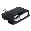 NIDOO Portable Felt Storage Bag, All-Purpose Carrying Bags, Electronics Accessories Protective Case for MacBook Power Adapter, Mouse, Cellphone, Cables, Power Bank, Portable External Hard Drive, Black view 1