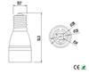 E-Simpo 10-Pack E17 to E14 Light Socket Adapter,E17 to E14 Lamp Base Converter,PBT Housing Rohs view 2