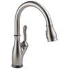 Delta Leland Brushed Nickel Touch Kitchen Faucet with Pull Down Sprayer, Traditional Single Hole Touch On Kitchen Sink Faucet, Single Handle, SpotShield Stainless 9178T-SP-DST view 1
