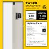 GETINLIGHT 9-Inch 3-CCT LED Under Cabinet Light, Hardwired/Plug-in, Nickel view 2