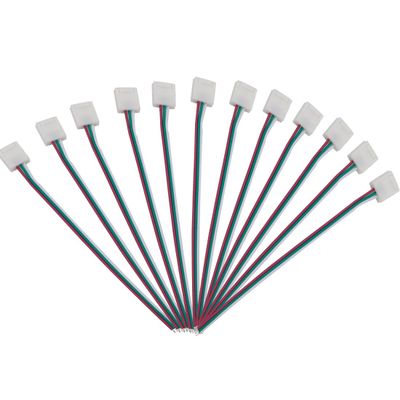 BTF-LIGHTING 10PCS 3Pin 10mm Wide Single End with 15cm Long Cable LED Strip Solderless DIY Connector Adapter Conductor for WS2811 WS2812B SK6812 LED Flexible Light Can't Support ALTOVE LED Strip