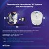 Home Master TM-ERP-L Undersink Reverse Osmosis System, 4.5s Fill Rate, 1:1 Waste Ratio, 8.5 catalytic carbon, 99% rejection hi-perf DOW membrane 18gpg, Lux Faucet, Fridge Kit, 5-year limited parts view 4