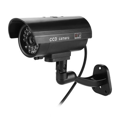 Sonew Dummy Camera Surveillance Cameras with Flashing LED Simulation Realistic Camera Fake CCTV
