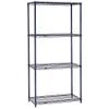 Nexelon Wire Shelving, Blue Epoxy, 30" W X 24" D X 54" H view 2