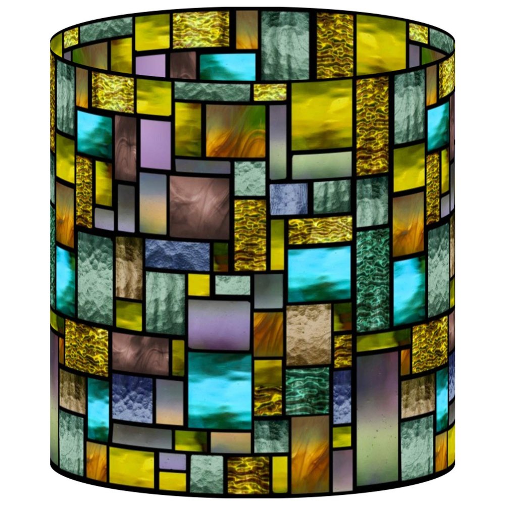 LampPix 10.00 Inch Table Lamp Shade - Solar Desk Lamp Canvas Desk Lampshade (Spider Fitting)
