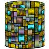 LampPix 10.00 Inch Table Lamp Shade - Solar Desk Lamp Canvas Desk Lampshade (Spider Fitting) view 1