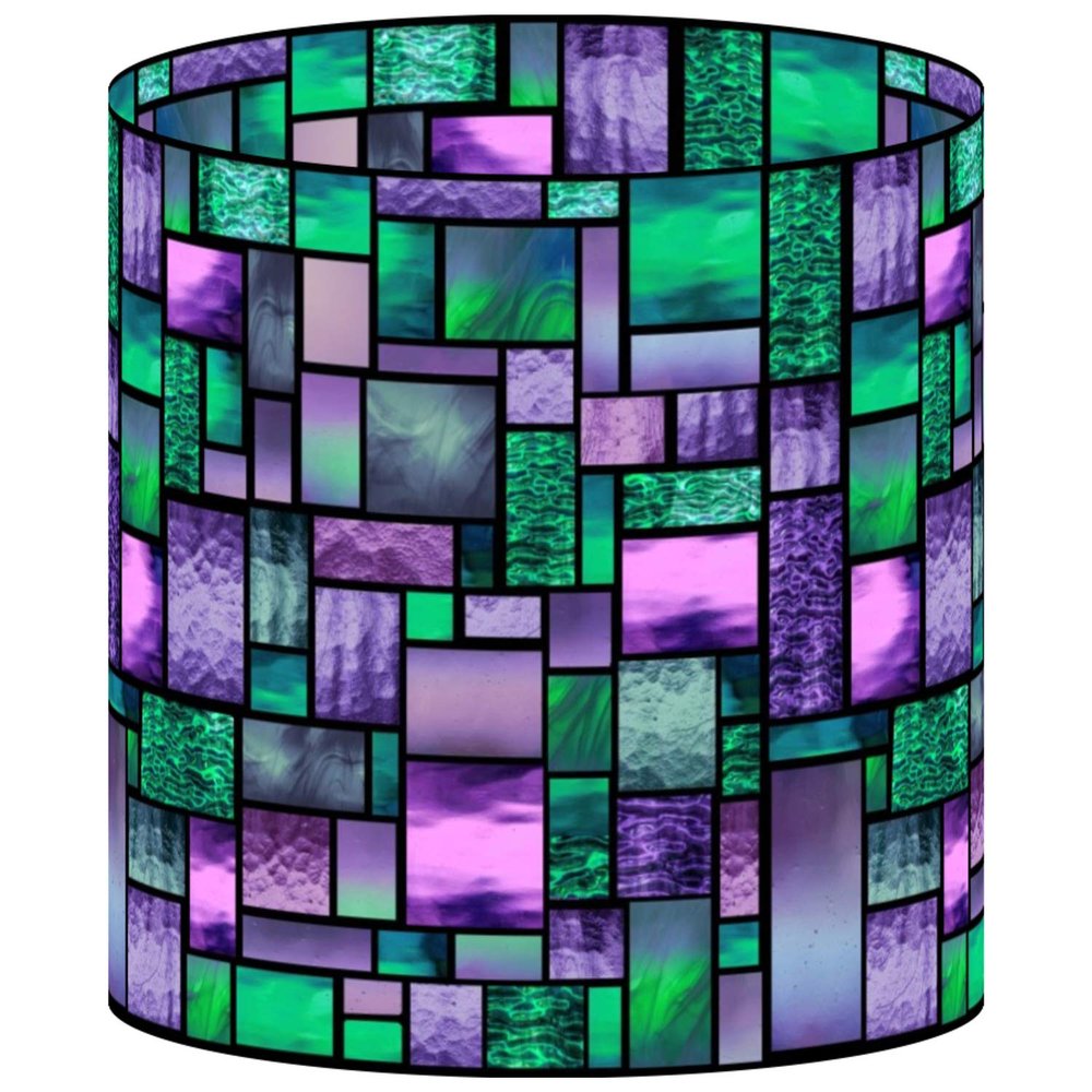 LampPix 10.00 Inch Table Lamp Shade - Precious Zephyr Canvas Desk Lampshade (Spider Fitting)
