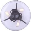 Canarm Albany 3 Light Semi Flush with Clear Glass - Oil Rubbed Bronze view 3