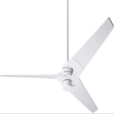 Modern TOR-GW-62-WH-NL-001 Torsion 62" Outdoor Fan with Wall Control, Gloss White