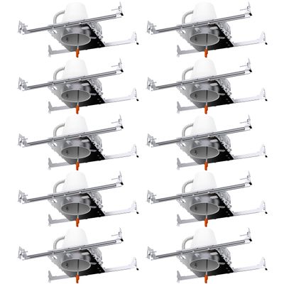 Sunco 10 Pack 4 Inch Recessed Lighting Housing, New Construction Can