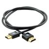 Ultra-Slim High-Speed Flexible Hdmi (M) To Hdmi (M) Cable With Ethernet: Black - view 3