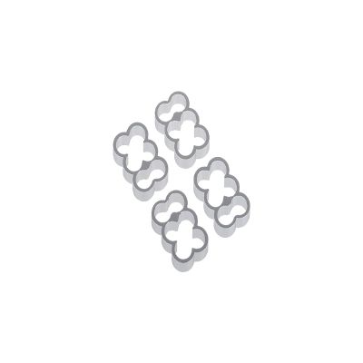 Alphacool 24770 Eiskamm Alu X6-4mm Silver - 4 pcs Modding Eiskamm