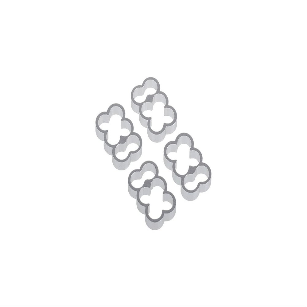 Alphacool 24770 Eiskamm Alu X6-4mm Silver - 4 pcs Modding Eiskamm