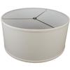 FenchelShades.com 17" Top Diameter x 17" Bottom Diameter 8" Height Cylinder Drum Lampshade USA Made (Cream) view 1