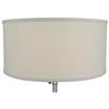 FenchelShades.com 17" Top Diameter x 17" Bottom Diameter 8" Height Cylinder Drum Lampshade USA Made (Cream) view 3
