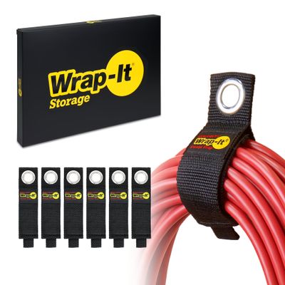 Heavy-Duty Wrap-It Storage Straps, 10-inch (6 Pack)