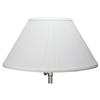 FenchelShades.com Lampshade 6" Top Diameter x 14" Bottom Diameter x 8" Slant Height with Washer (Spider) Attachment for Lamps with a Harp (Pleated White) view 2