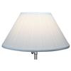 FenchelShades.com Lampshade 6" Top Diameter x 14" Bottom Diameter x 8" Slant Height with Washer (Spider) Attachment for Lamps with a Harp (Pleated White) view 3