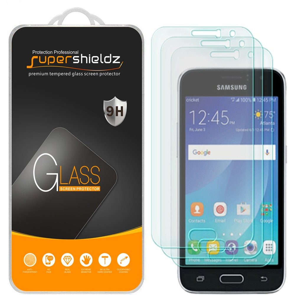 Supershieldz (3 Pack) Designed for Samsung Galaxy Luna Tempered Glass Screen Protector, Anti Scratch, Bubble Free