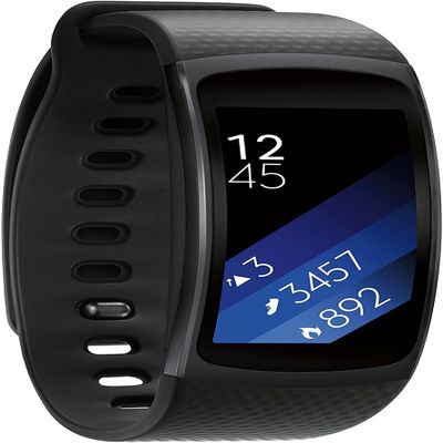 Samsung Gear Fit2 Pro Smart Watch for Women & Men with GPS Connectivity and Fitness Tracker, Large-Black (Renewed)
