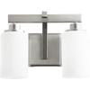 Quorum 5207-2-65 Transitional Two Light Vanity from Lancaster Collection in Pewter, Nickel, Silver Finish, view 4