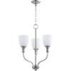Quorum 6811-3-65 Transitional Three Light Chandelier from Richmond Collection in Pewter, Nickel, Silver Finish, view 1