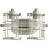 Quorum 5364-2-7 Restoration Two Light Vanity from Ellis Collection in Pewter, Nickel, Silver Finish, Tumbled Steel view 1